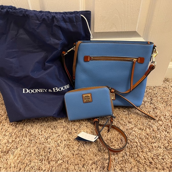 Dooney & Bourke Handbags - NWT Dooney & Bourke Sky Blue Crossbody Bag with Wallet included.